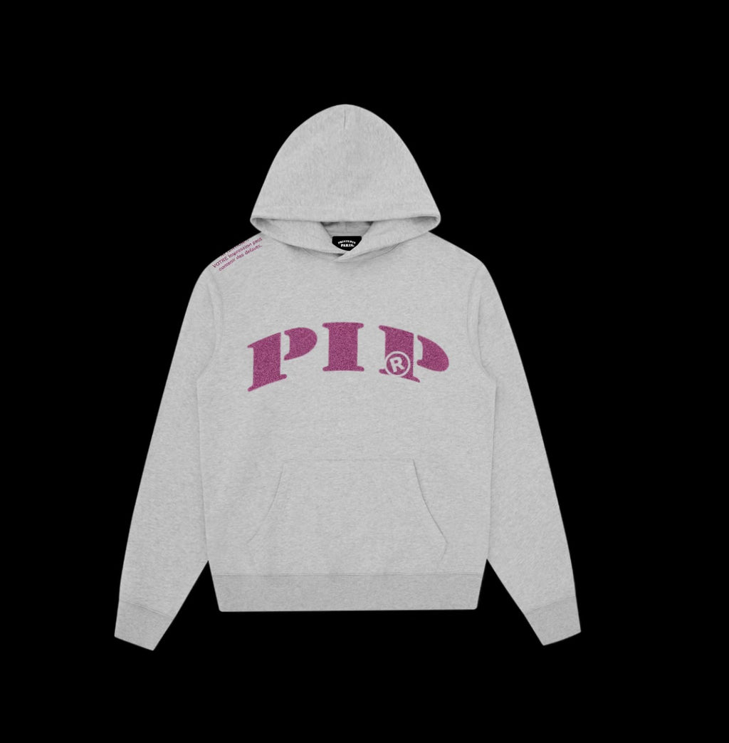 Grey and Purple PIP Hoodie